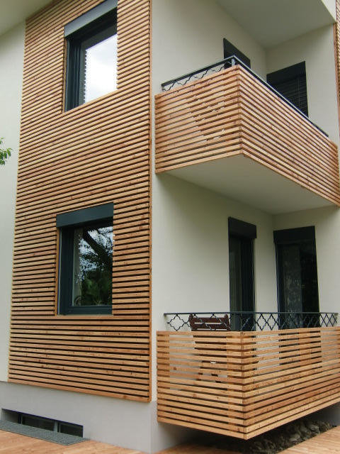 Holzfassade von Georg Hausharter Holzbau